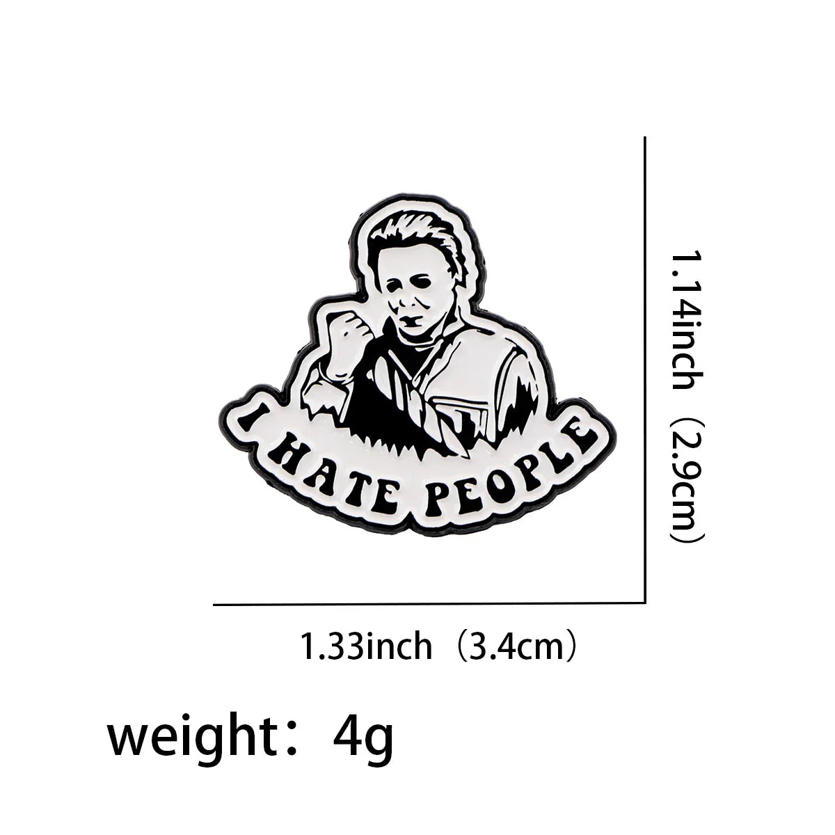 Horror Movie Enamel Pin Brooch Badge for Backpacks and Clothes