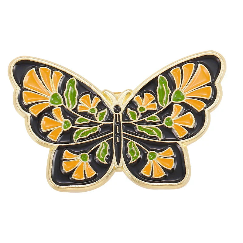 Butterfly Enamel Pins - Colorful Metal Brooches Lapel Jewelry