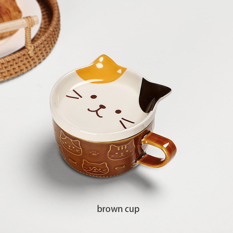 Ceramic Cat Ramen Bowls - Concordia Style Boutique