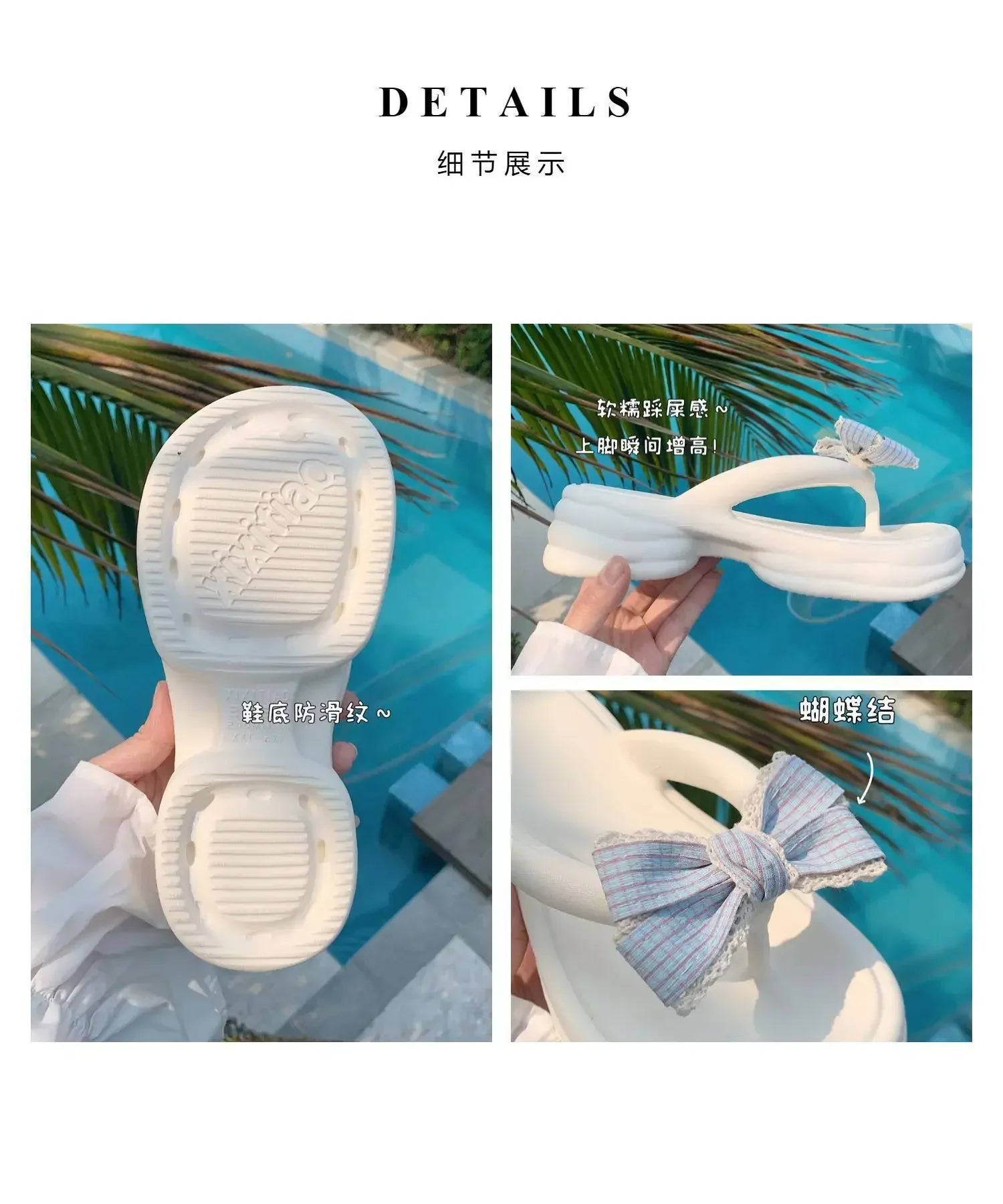 Cute Bow Beach Sandals - Concordia Style Boutique