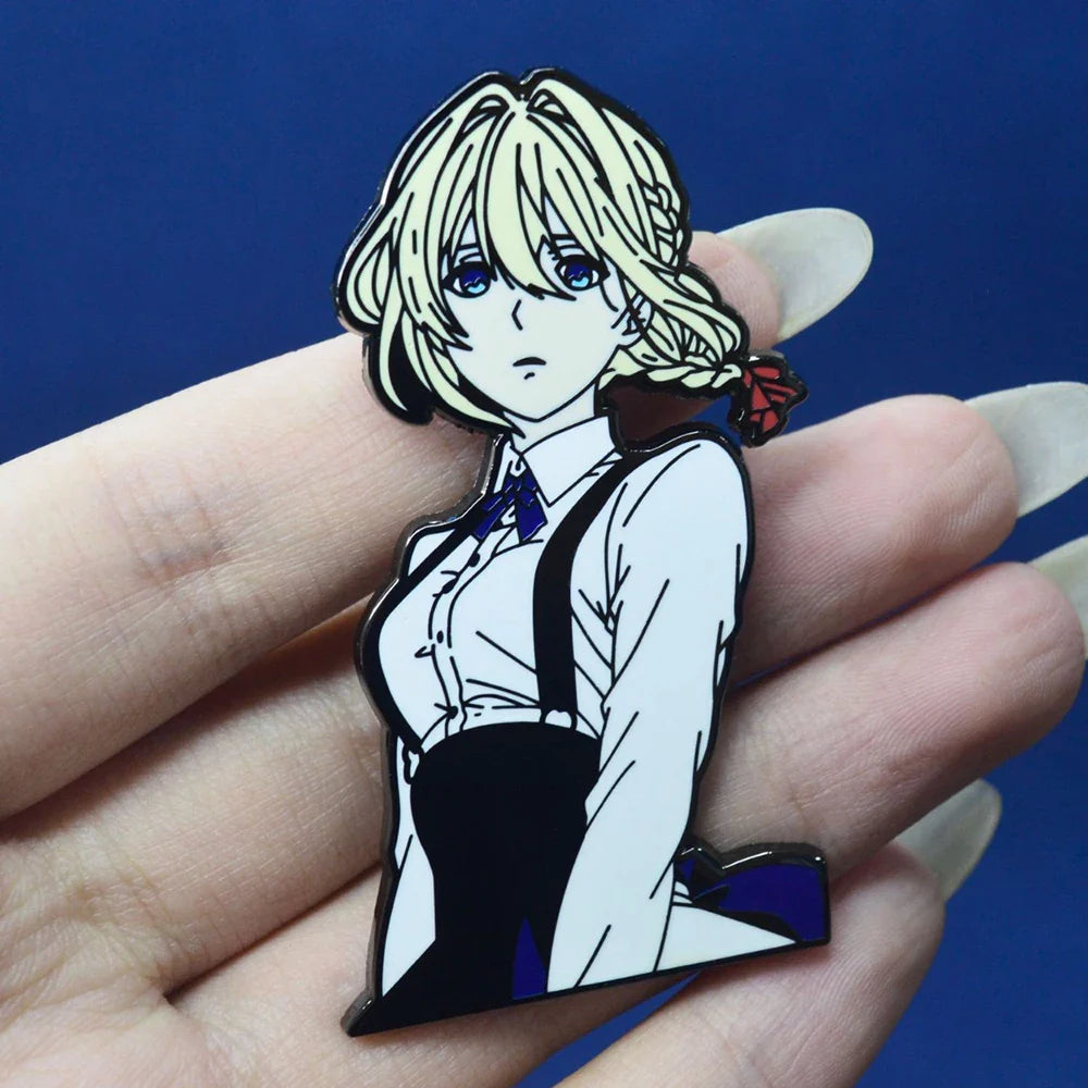 Anime Girl Enamel Pins Brooch Backpack Lapel Badges Jewelry Gifts