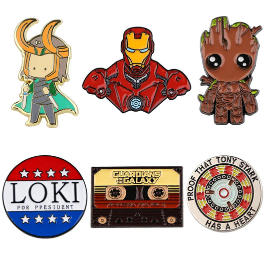 LOKI Enamel Pins Cartoon Jewelry Brooches Metal Lapel Badges Accessories