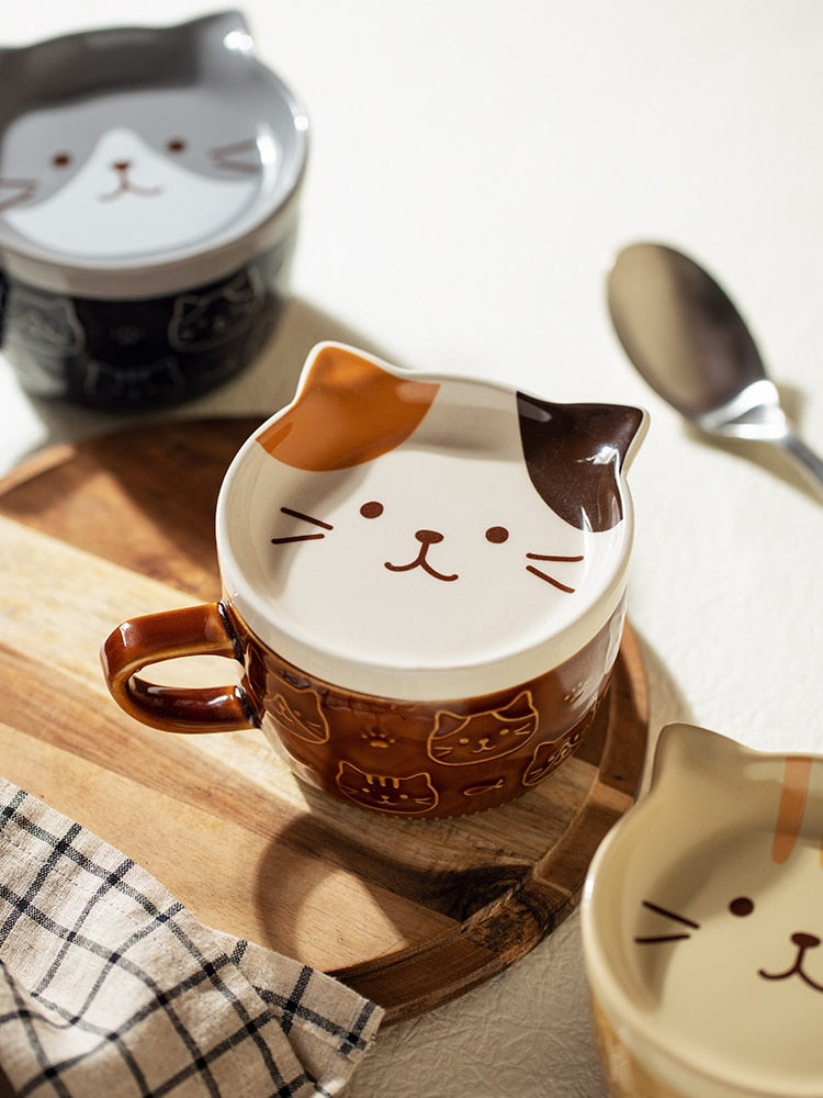 Ceramic Cat Ramen Bowls - Concordia Style Boutique