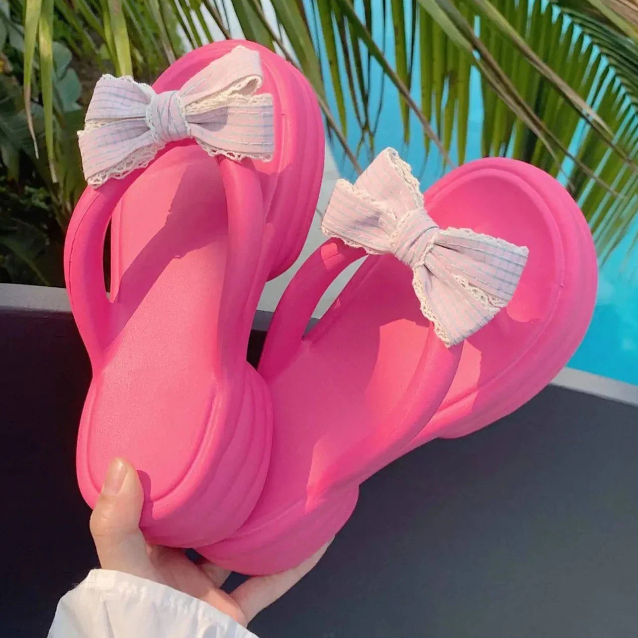 Cute Bow Beach Sandals - Concordia Style Boutique