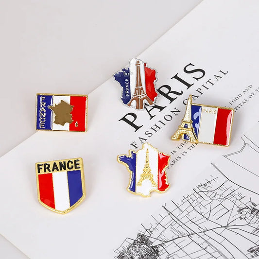 Eiffel Tower Paris Souvenir Enamel Pin Badge