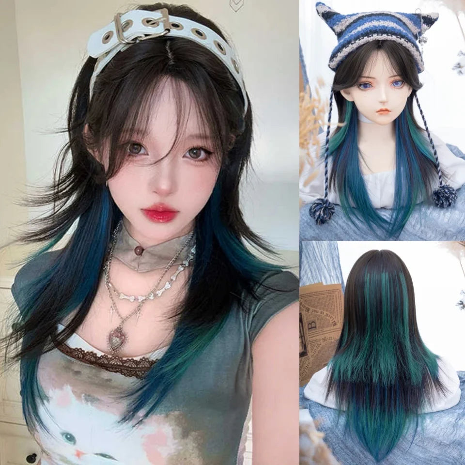 Ombre Long Straight Wig