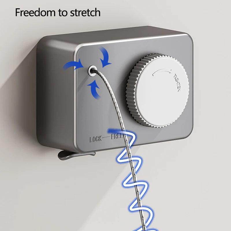 Invisible Retractable Clothesline