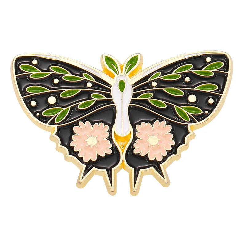 Butterfly Enamel Lapel Pin Brooch Jewelry Badge for Hat Backpack Bags