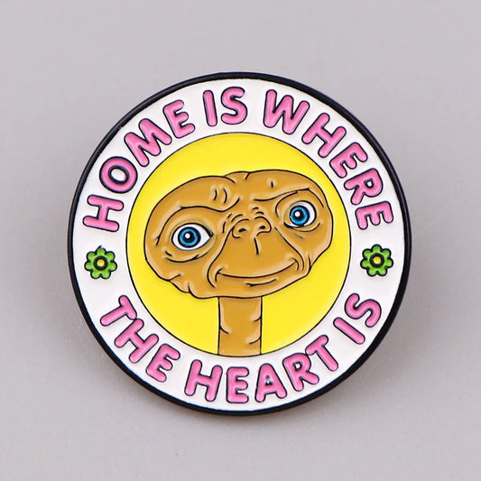 Alien Enamel Brooches Lapel Pins Fashion Jewelry Accessories Gift