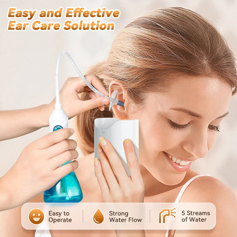 Manual Ear Wax Removal Irrigation Flushing System - EarWax Cleaning Tool - Safe and Effective Ear Cleaner Kit - Ear Cleaner - Concordia Style Boutique