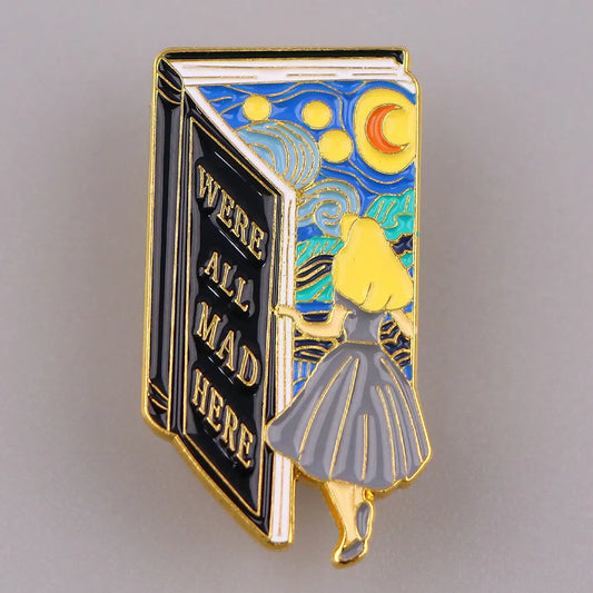 Starry Sky Enamel Brooches Fairy Tale Lapel Pins Jewelry Accessories Gift