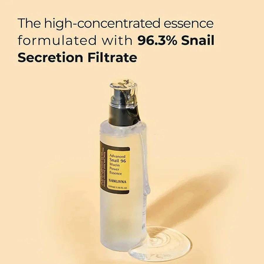 Snail Mucin 96% Korean Skin Care Facial Essence Fading Fine Lines Repair Essence Firming Facial Snail Brightening Anti-Aging - Concordia Style Boutique