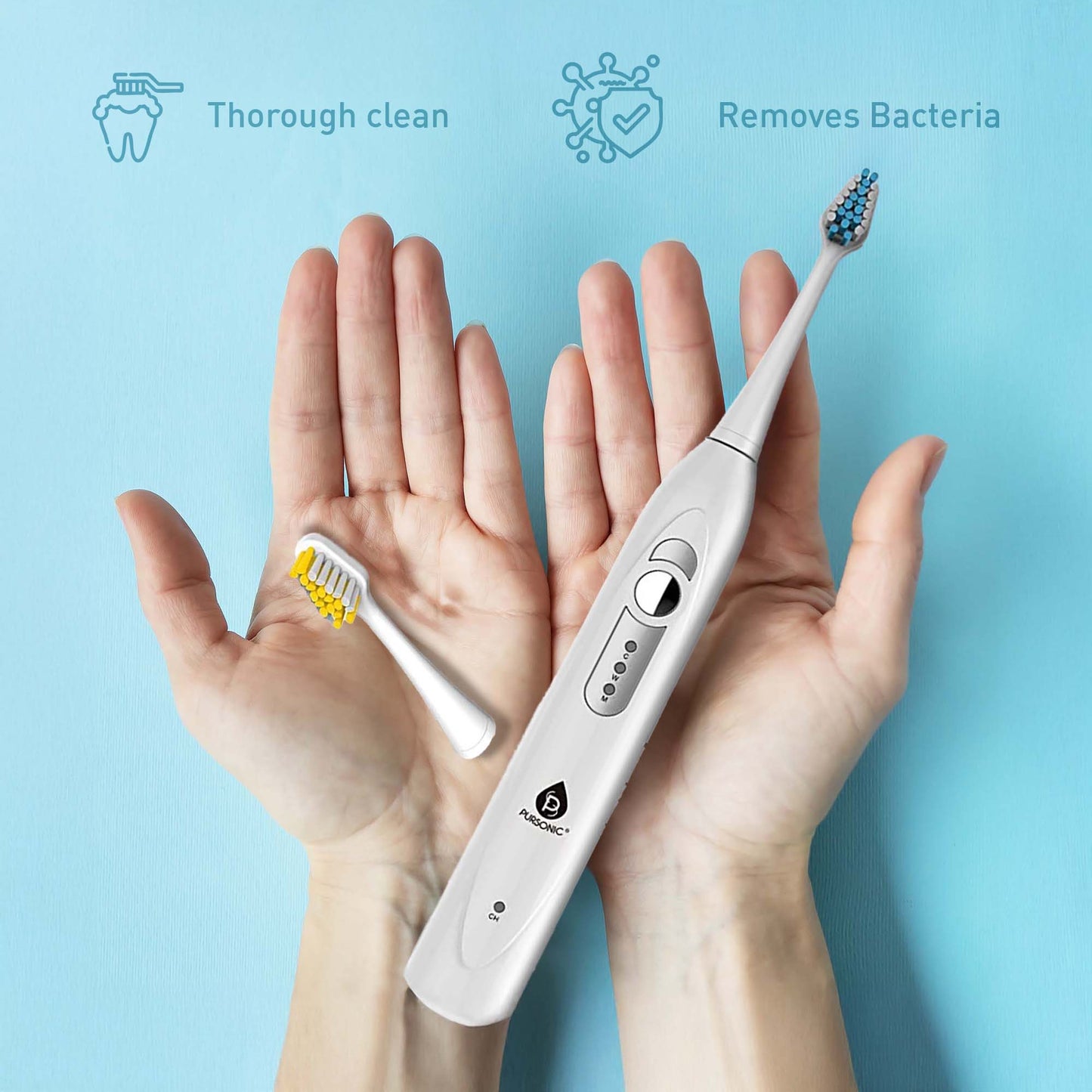Pursonic Electric Rechargeable Toothbrush & Water Flosser Duo with Multi-Year Supply - Concordia Style Boutique