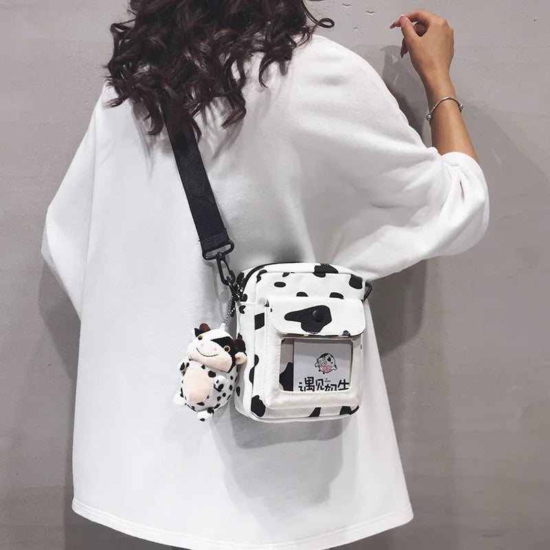Cow Pattern Print Mini Shoulder Bag - Concordia Style Boutique