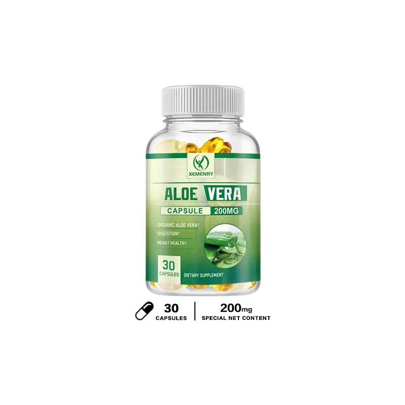 Aloe Vera Capsules - Fat Burner, Slimming Detox, Supports Digestive Immune Health, for Heart and Joint Health