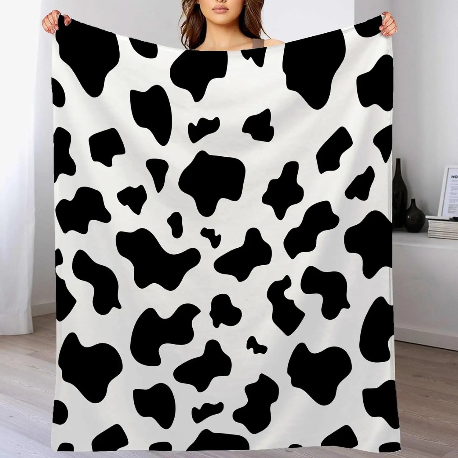 Cow Print Flannel Blanket - Concordia Style Boutique