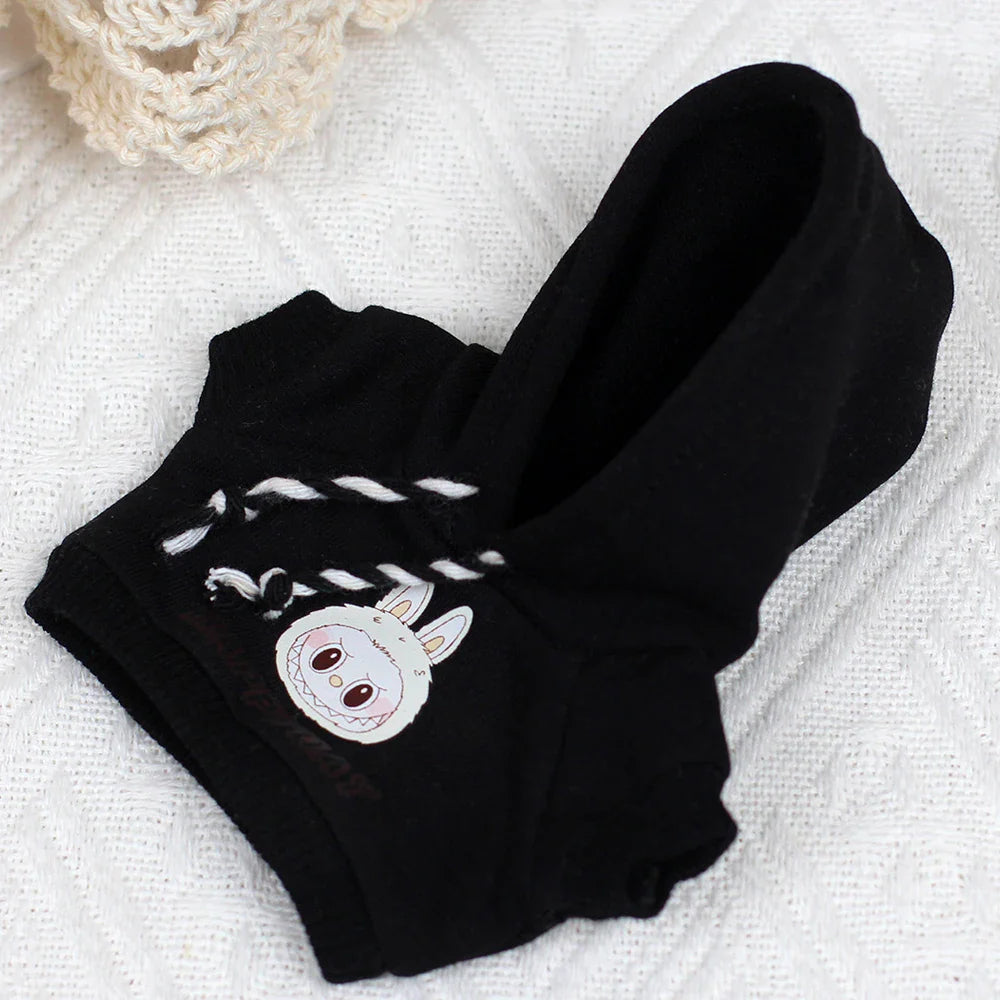 Labubu II Heart Hoodie & Jeans Set – Trendy K‑Pop Idol Style