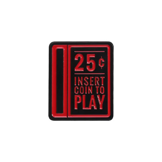 Vintage Arcade Game Enamel Pin Retro Brooch Lapel Badge