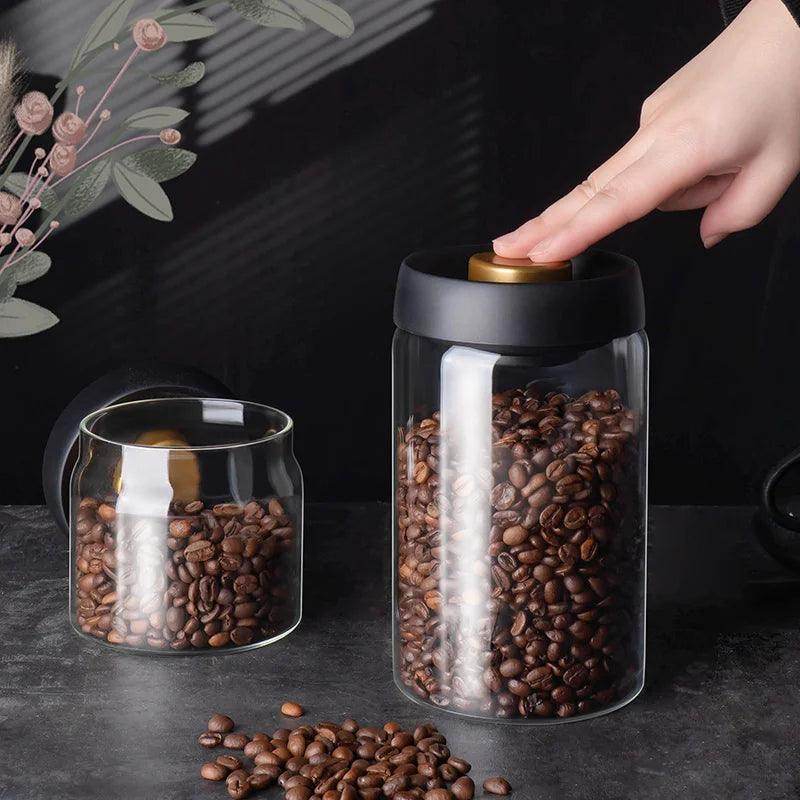 Vacuum Sealed Jug Coffee Beans Airtight Canister