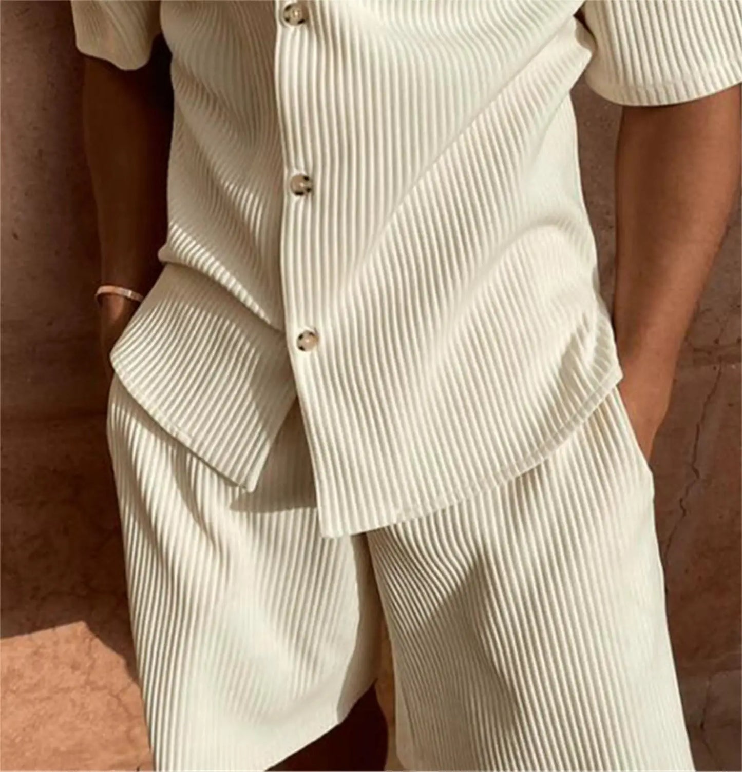 Spring/Summer stretch casual men beach shorts set