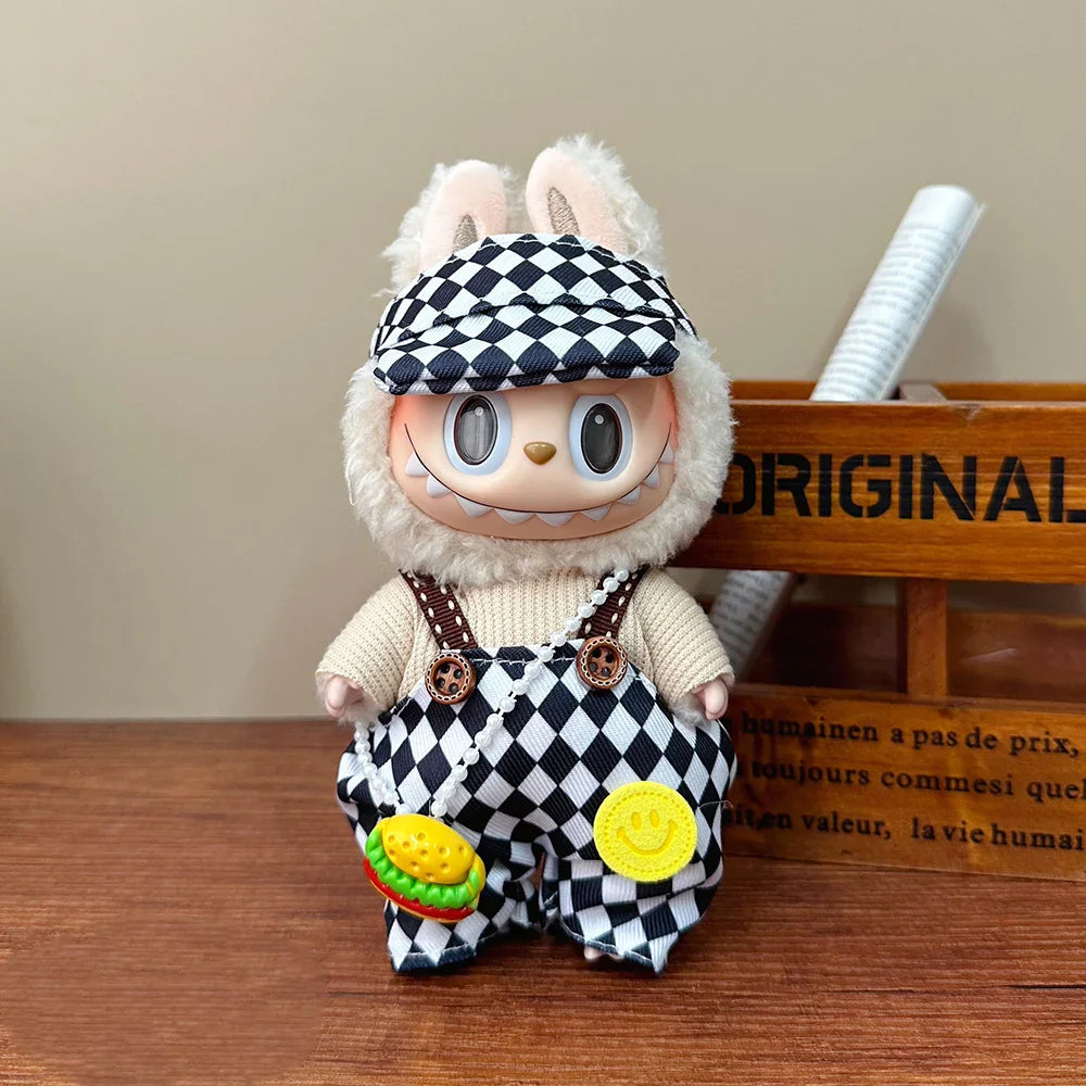 Labubu 17cm Macaron Doll Clothes – Idol Plush Outfit Gift Set