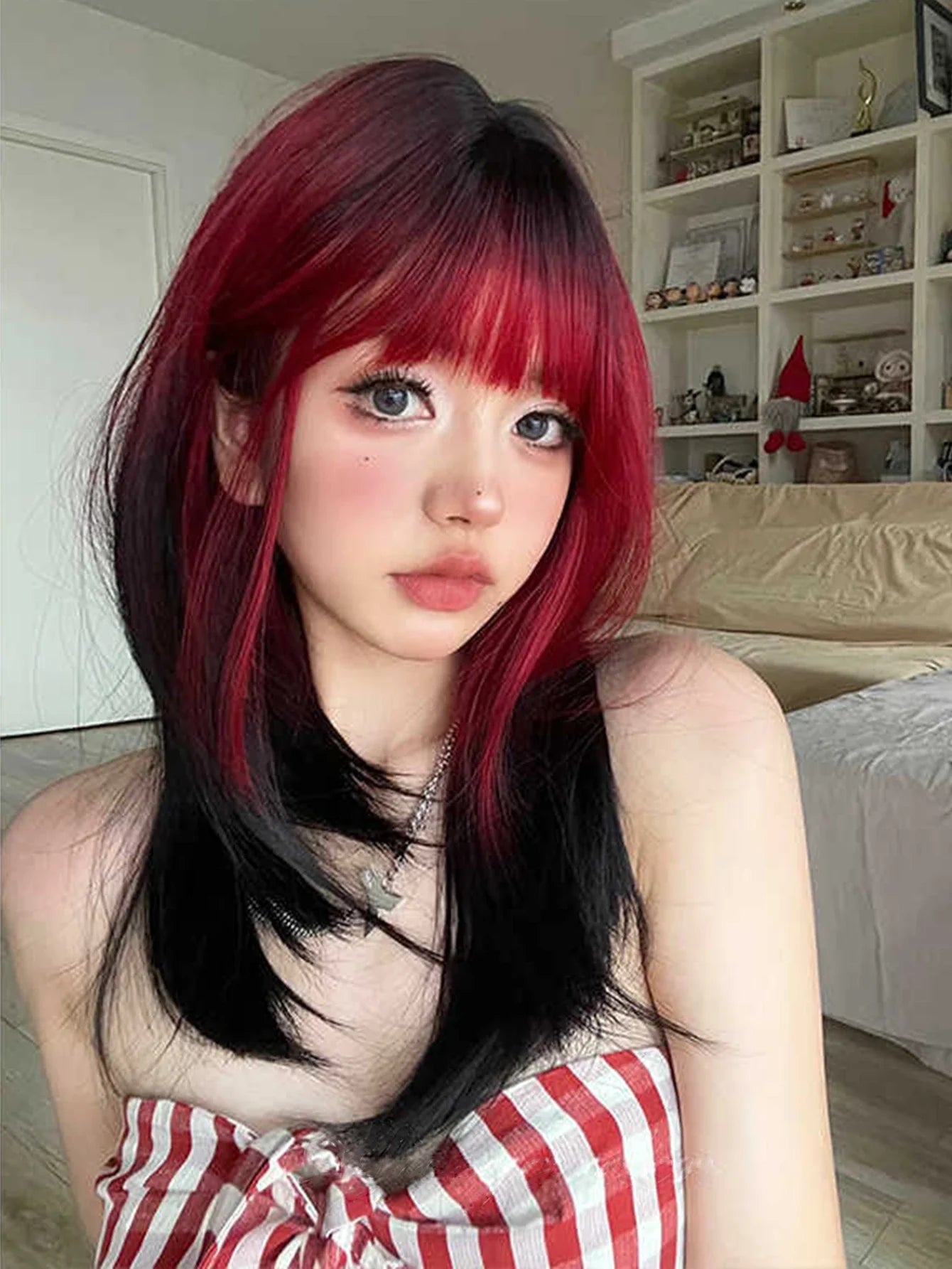 Ombre Long Straight Wig