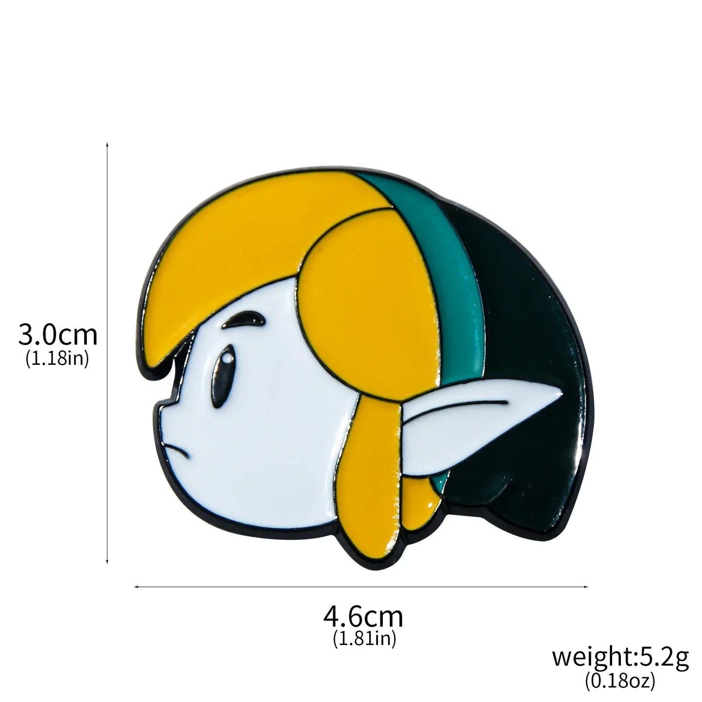 Zelda Brooch Link Figure Badge Pin Jewelry for Lapel, Shirt, Bag