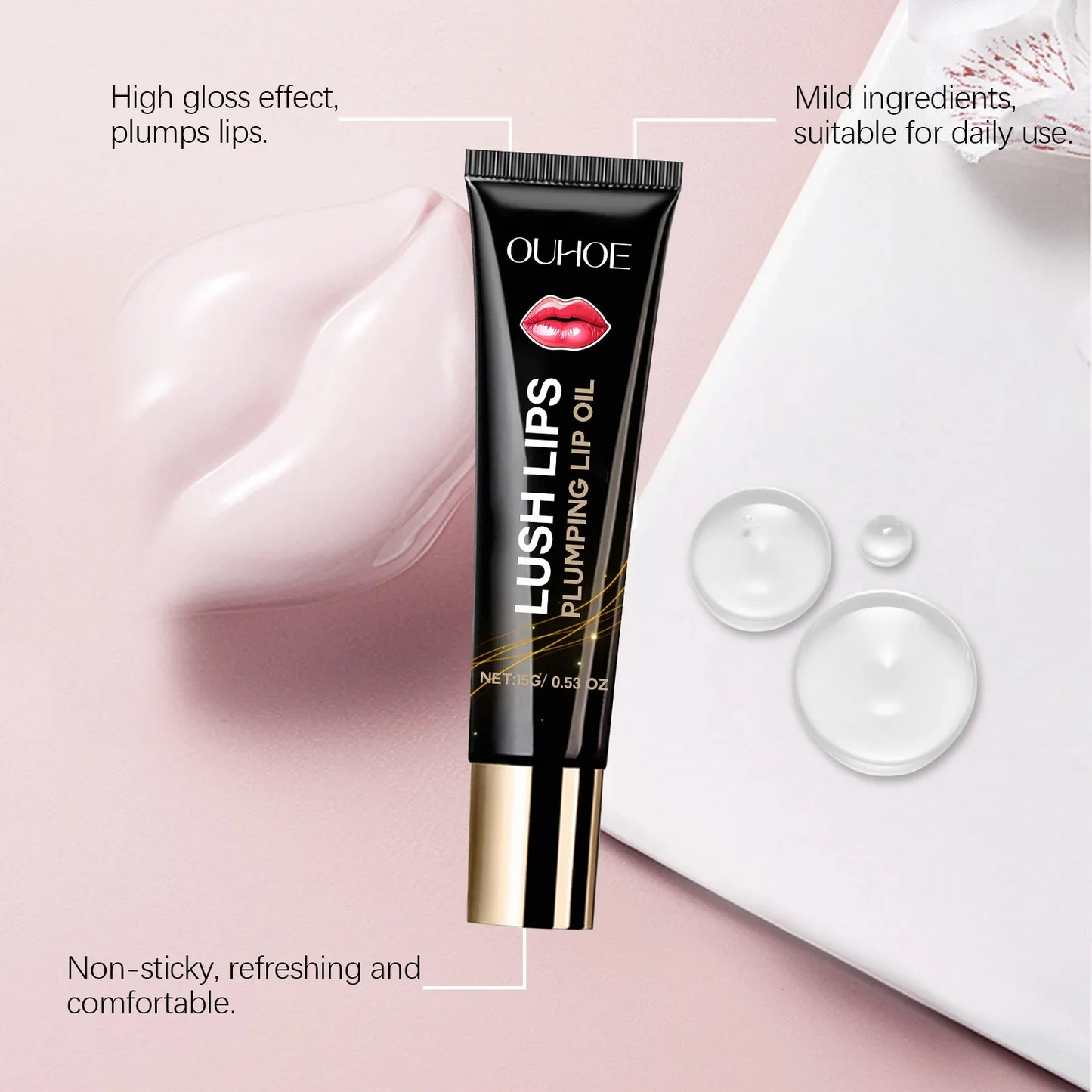 Lip Plumper Oil Instantly Volumising Increase Lip Elasticity Long-lasting Moisturize Lip Plumper Gloss Sexy Beauty Makeup