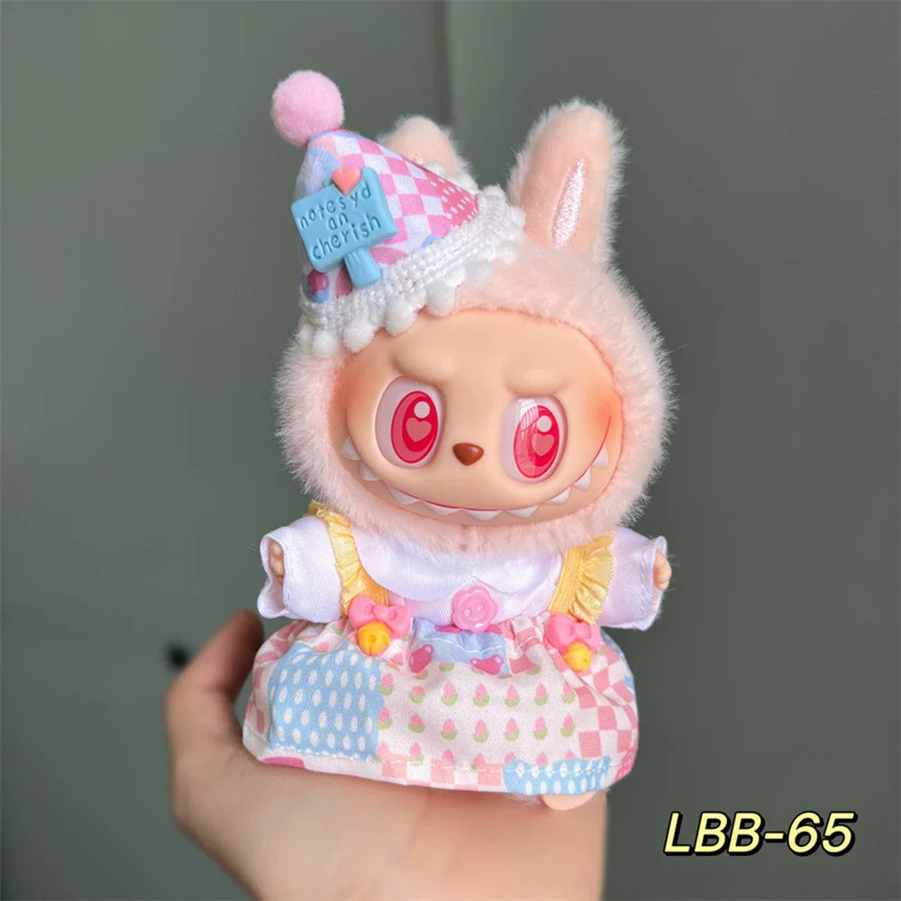Labubu 15–17cm Plush Doll Clothes – Outfit Styles & Accessories