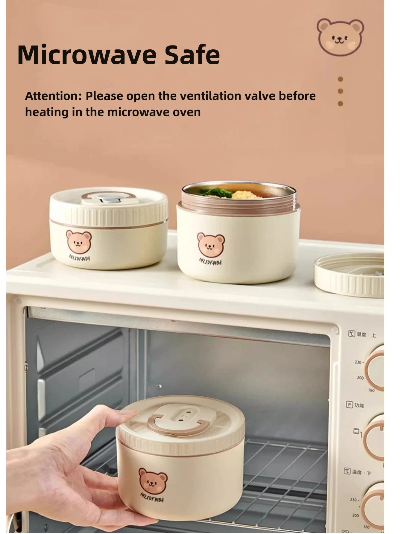 Cute Bear Portable Bento Box Set - Concordia Style Boutique