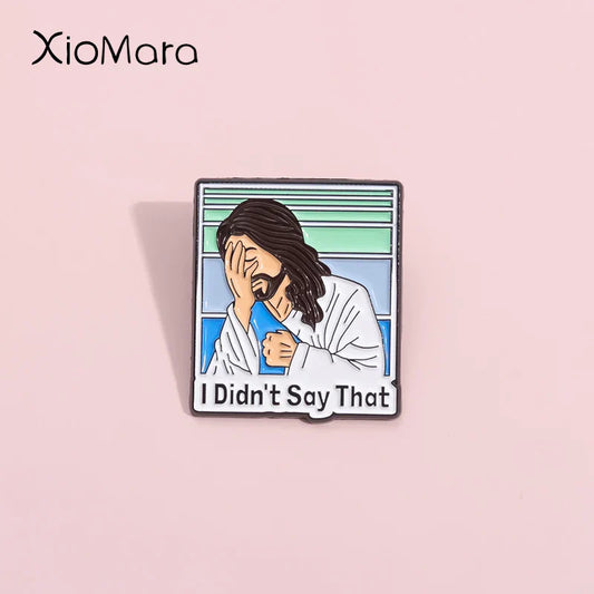 Custom Jesus Christ Enamel Pins Brooches Lapel Badges Christian Gift