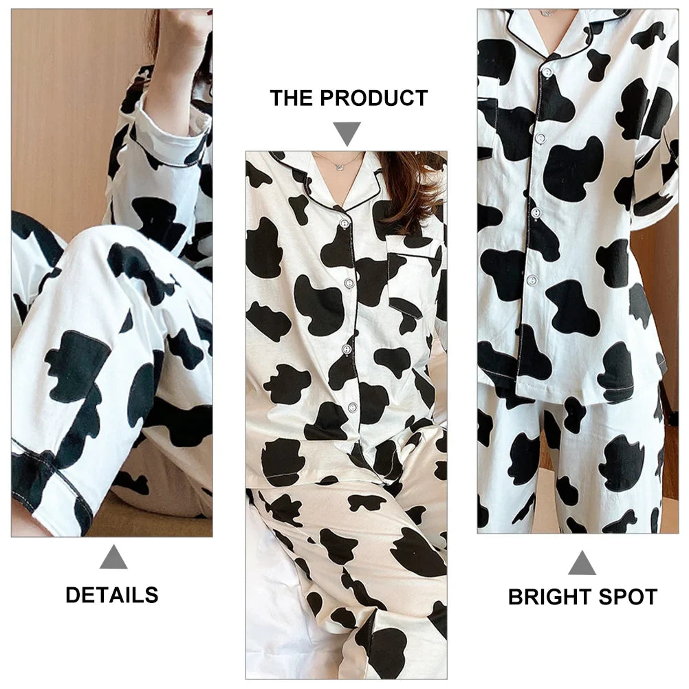 Cow Pattern Print Pajamas - Concordia Style Boutique