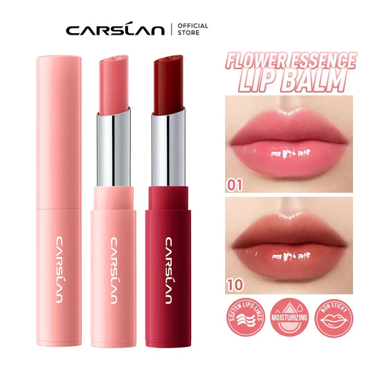 4 Colors Lip Balm Flower Essence Extra Moisturizing Natural Lasting Lip Plumper Non Sticky Lip Gloss Makeup Lip Care Cosmetics