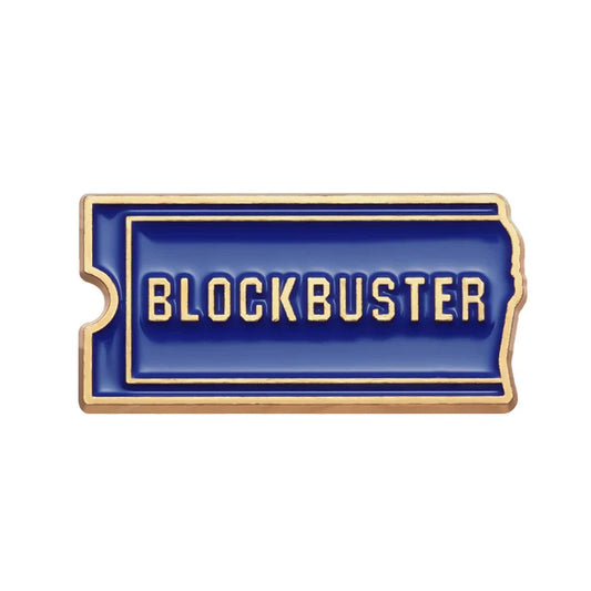 Blockbuster Enamel Pin Retro Movie Badge Jewelry Wholesale