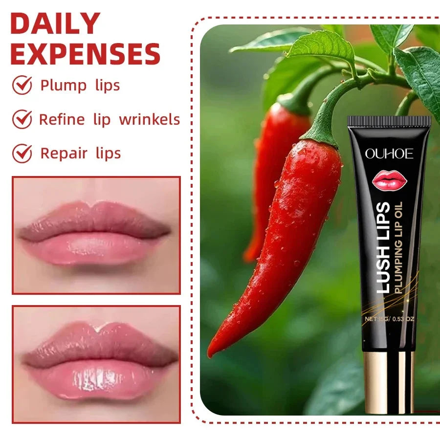 Lip Plumper Oil Instantly Volumising Increase Lip Elasticity Long-lasting Moisturize Lip Plumper Gloss Sexy Beauty Makeup