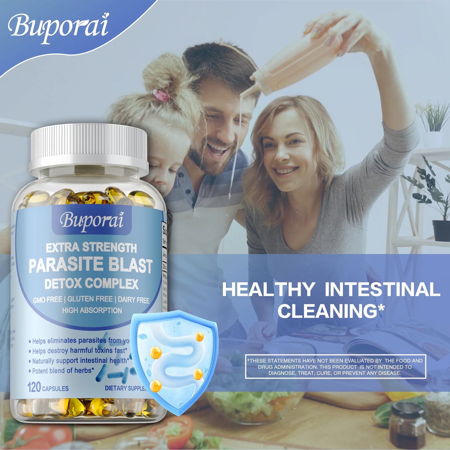 Parasite Blast Detox Complex - Promotes Intestinal Health, Digestive Health and Improves Immune System, Metabolism