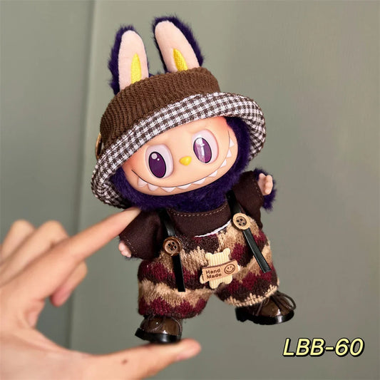 Labubu 17cm Macaron Doll Clothes – Idol Plush Outfit Gift Set