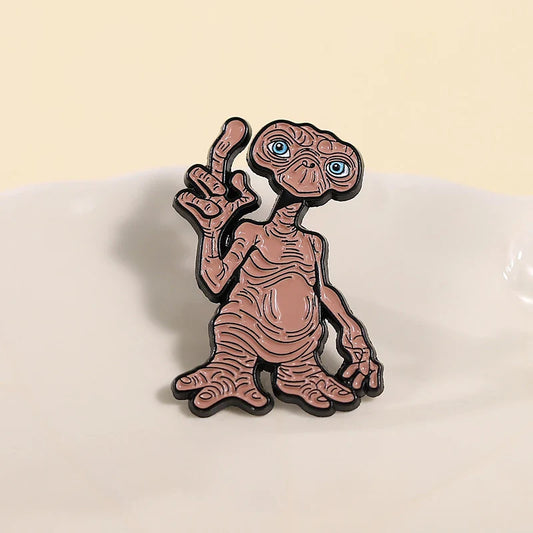 ET Alien Enamel Pin Cartoon Brooch Lapel Badge Jewelry Gift