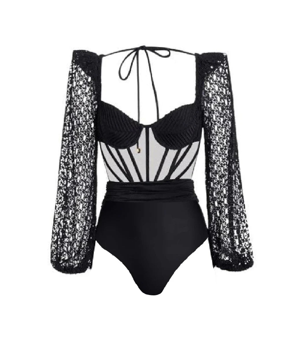 Daisy one piece swimsuit Resort wear