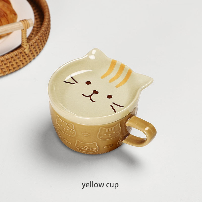 Ceramic Cat Ramen Bowls - Concordia Style Boutique