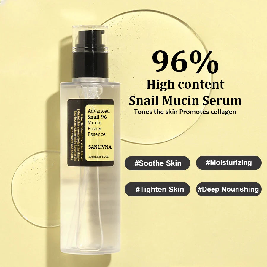 Snail Mucin 96% Korean Skin Care Facial Essence Fading Fine Lines Repair Essence Firming Facial Snail Brightening Anti-Aging - Concordia Style Boutique
