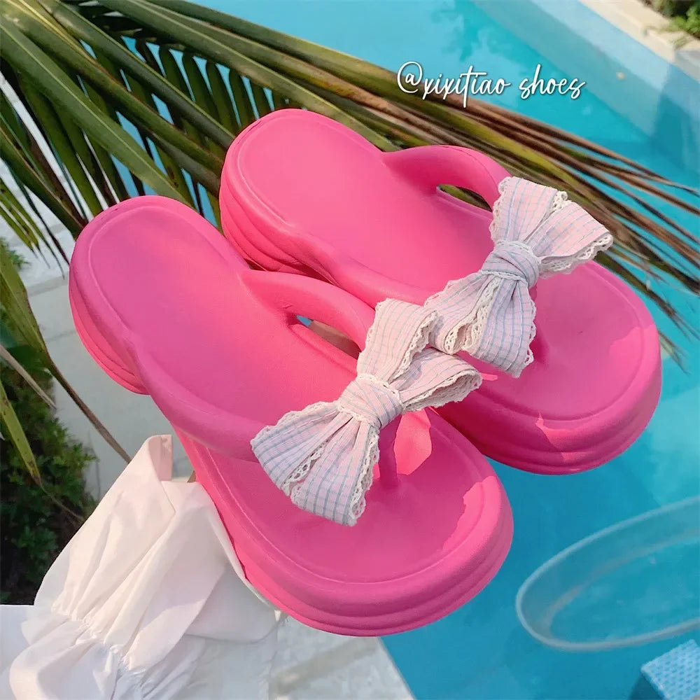 Cute Bow Beach Sandals - Concordia Style Boutique