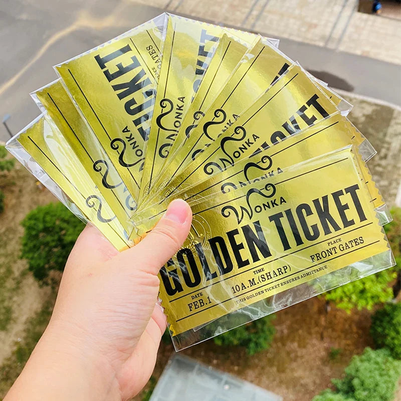 Wonka Chocolate Golden Ticket Anime Metal Pin Badge Collection Gifts