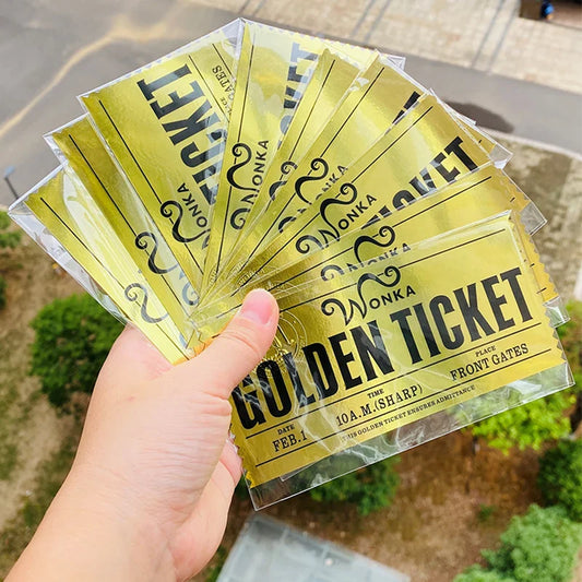 Wonka Chocolate Golden Ticket Anime Metal Pin Badge Collection Gifts