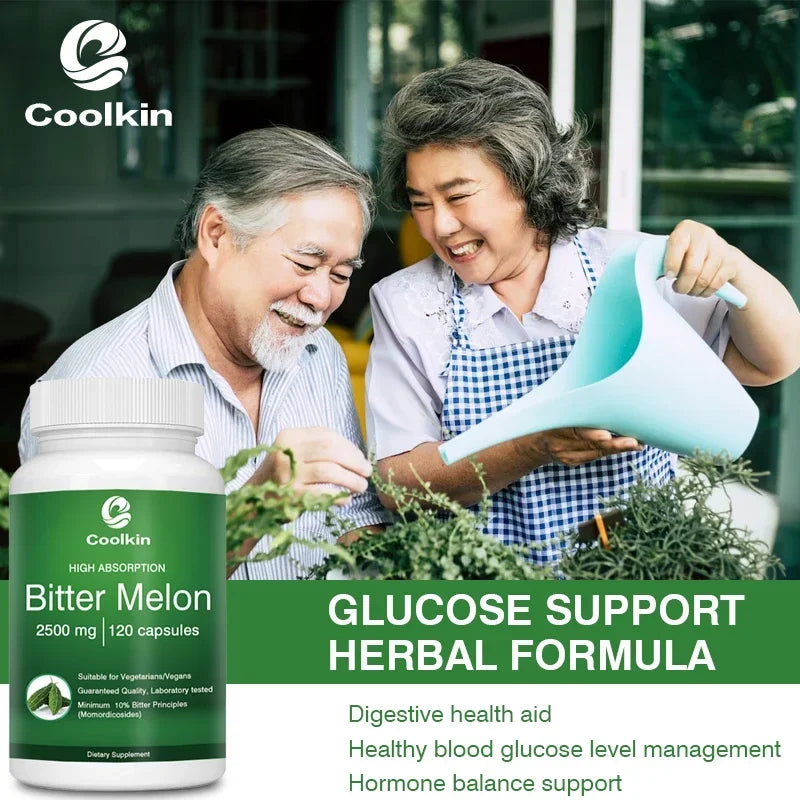 Bitter Melon Capsules - Balances Blood Sugar Levels, Promotes Digestive Health, Boosts Energy, and Strengthens Immunity