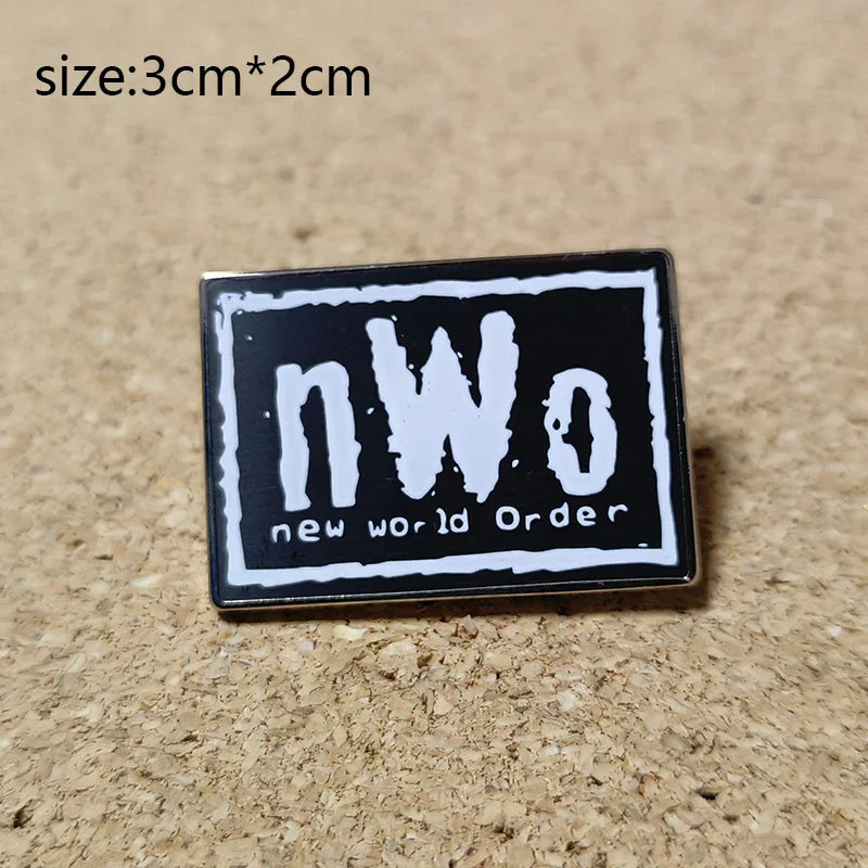 NWo Wrestling Enamel Pin Anime Brooch Lapel Badge Backpack Jewelry