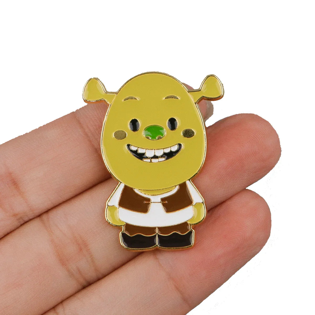 Green Monster Enamel Pin Cartoon Brooch Jewelry Gift
