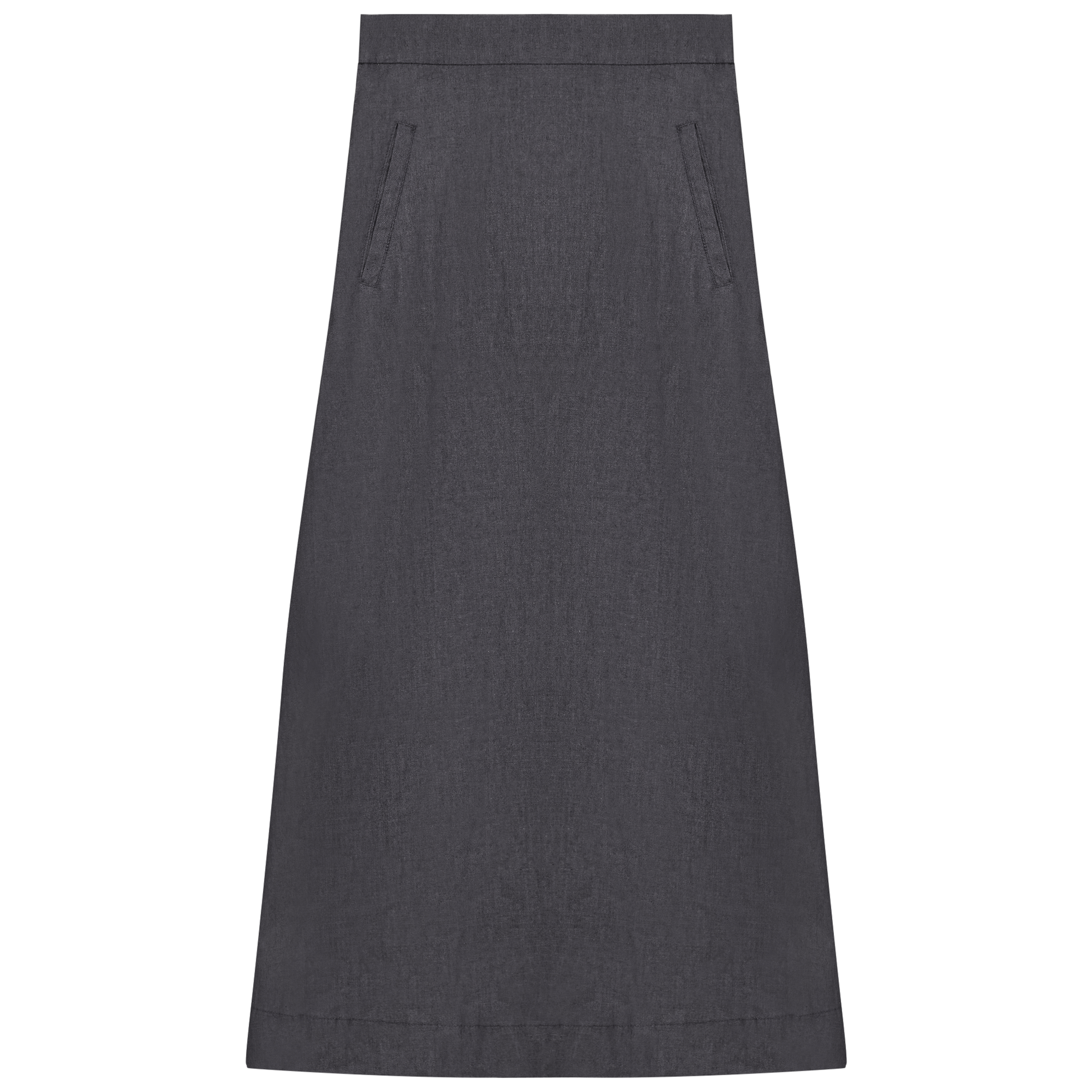 Long Denim Skirt With Pockets - Concordia Style Boutique