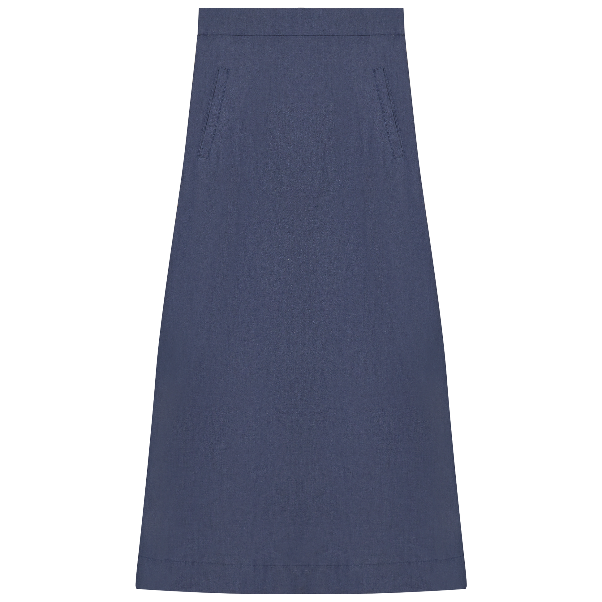 Long Denim Skirt With Pockets - Concordia Style Boutique
