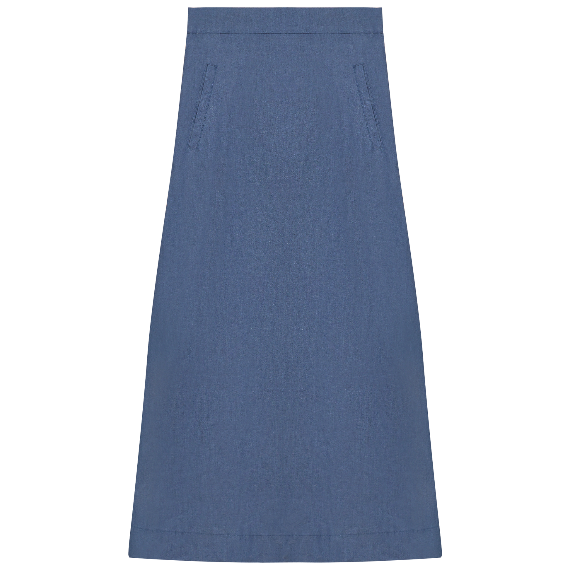 Long Denim Skirt With Pockets - Concordia Style Boutique
